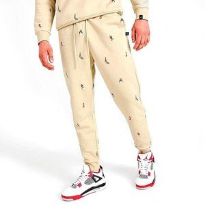 Nike Air Jordan Joggers Men's Holiday Fleece All Over Print XLRG DV9390 206